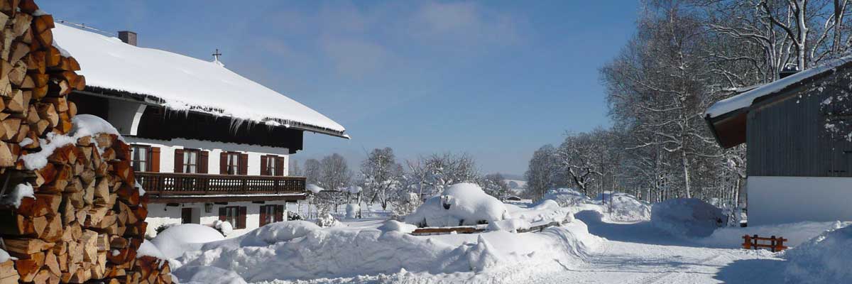Ferien auf dem Bauernhof: Der Lerlhof im Winter